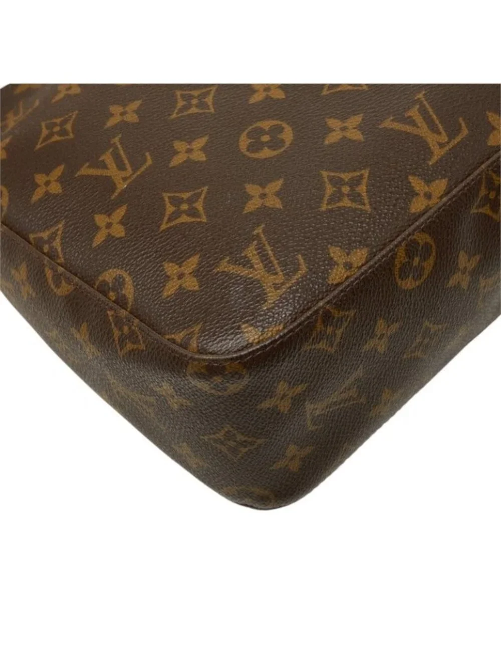 Louis Vuitton Monogram Looping MM Shoulder Bag Brown Leather